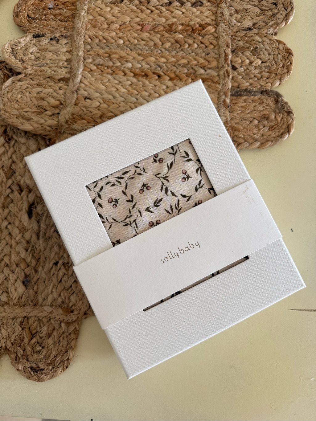 Solly Baby Cream And Pink Floral Bib — image 2 of 3